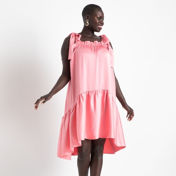 NWT ELOQUII Tie Strap Trapeze Dress 14/16 - Picture 1 of 7